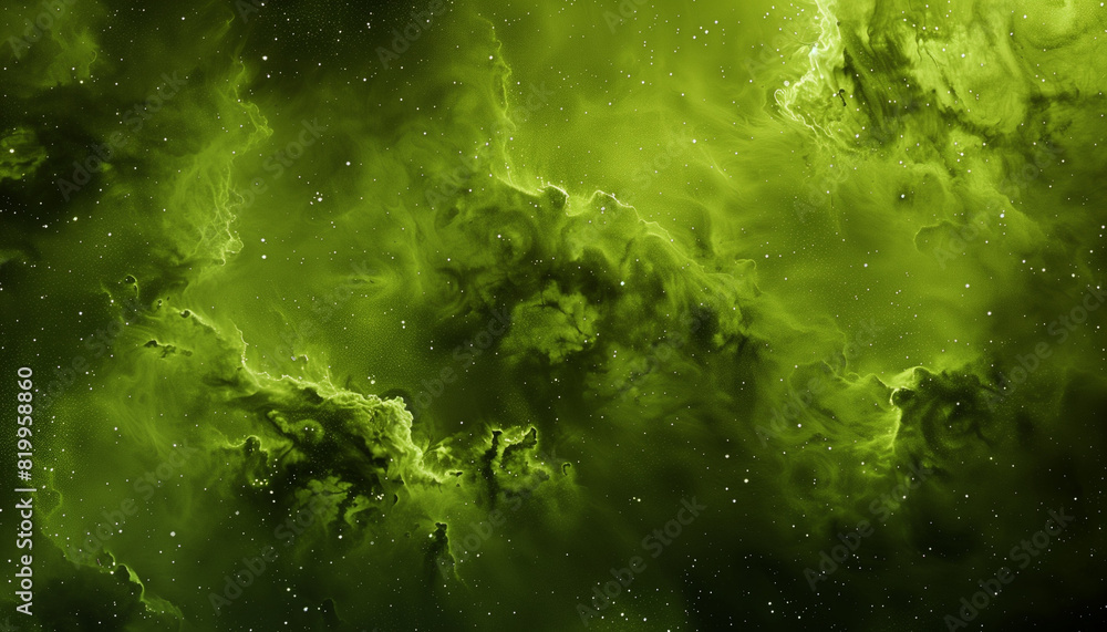 beautiful glowing green nebula in deep space, ethereal cosmic clouds, stars twinkling beautiful glowing green nebula in deep space, ethereal cosmic clouds, stars twinkling