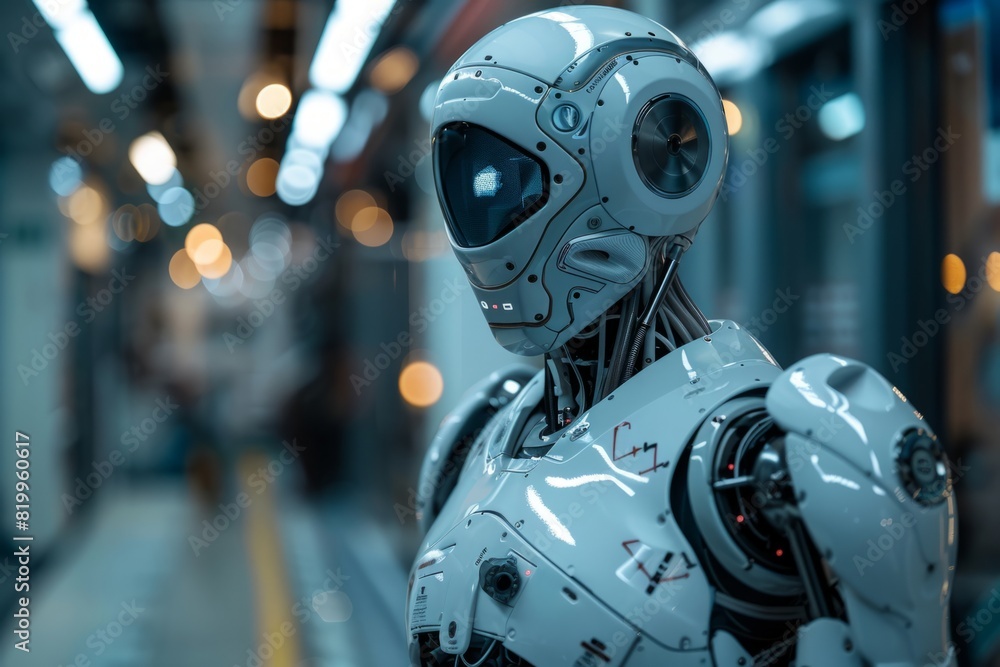 Humanoid robot, AI artificial intelligence concept Humanoid robot, AI artificial intelligence concept