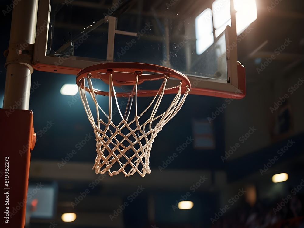 basketball hoop on the street Generative Ai