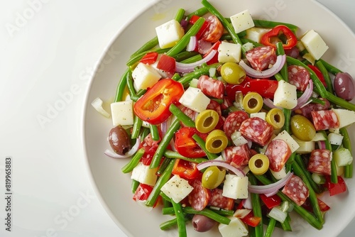 Succulent Antipasto Salad with Dijon Mustard and Green Olives