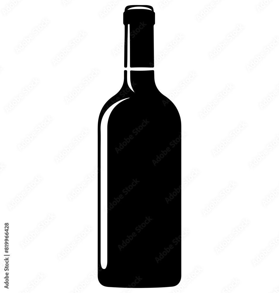 wine silhouette, wine icon vector illustration wine silhouette, wine icon vector illustration