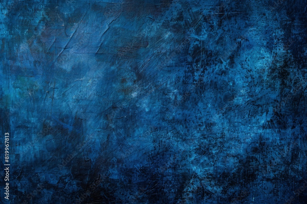 Dark blue canvas grungy background or texture - Generative Ai