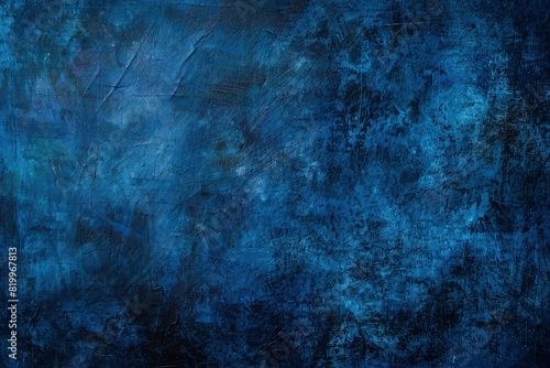 Dark blue canvas grungy background or texture - Generative Ai