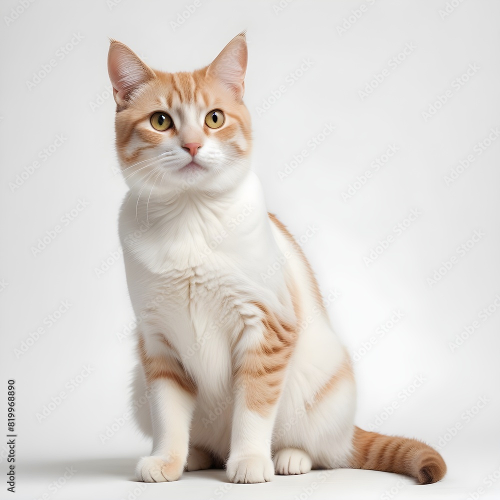 Cat on white background Cat on white background