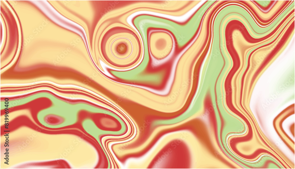 Colorful liquid background. Abstract background with flowing waves. Seamless pattern with swirls.