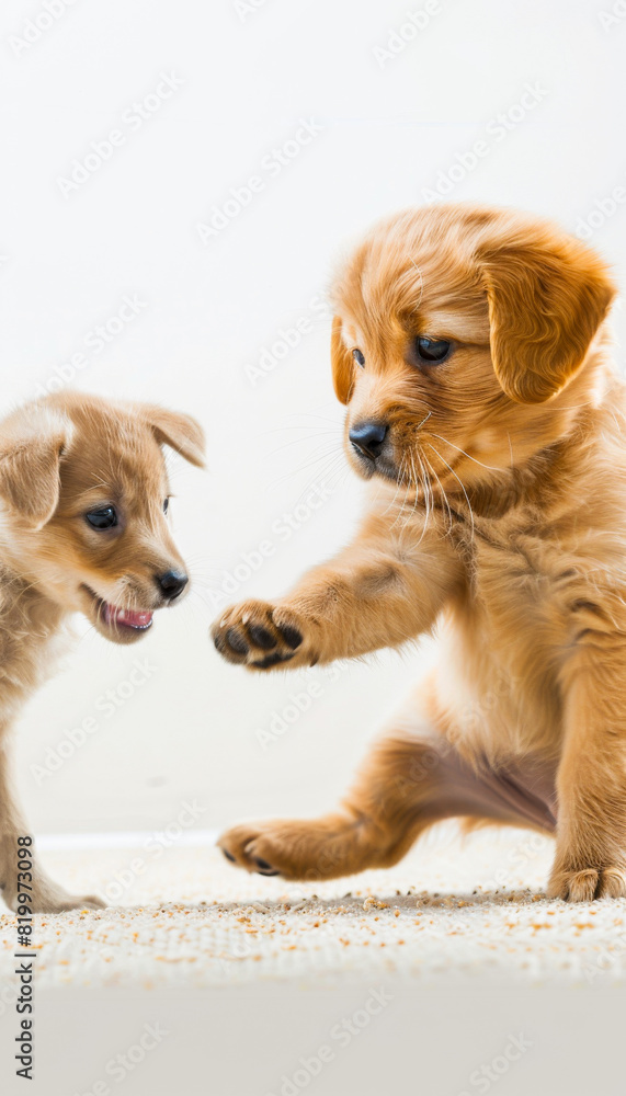 Cute Puppies: Cat and Dog Playtime
