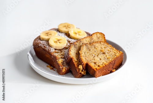 Homemade Healthy Gluten Free Dairy Free Vegan Banana Bread at Home From Scratch in Kitchen