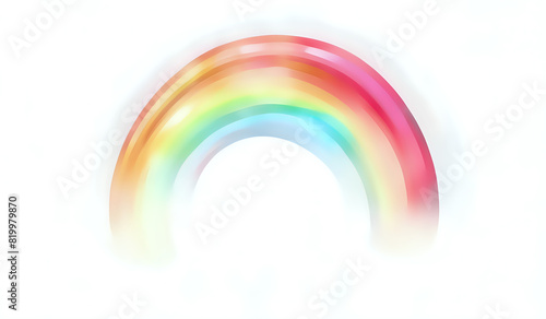 White background with abstract rainbow color