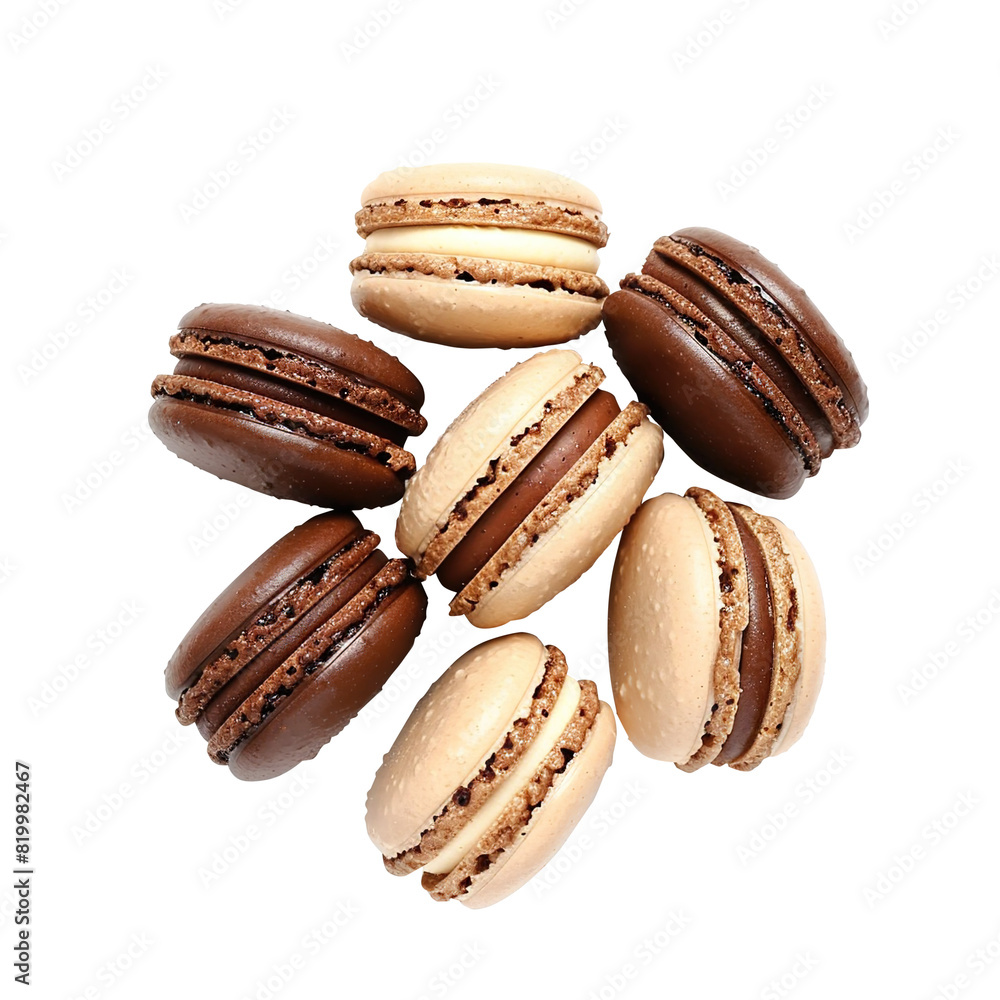 macaroons on a wooden table isolated on transparent background, clipping path, png, macaroons on a wooden table isolated on transparent background, clipping path, png,