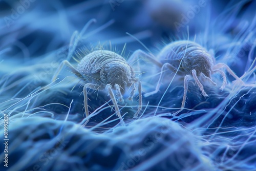 High magnification view of bacterial endospores photo