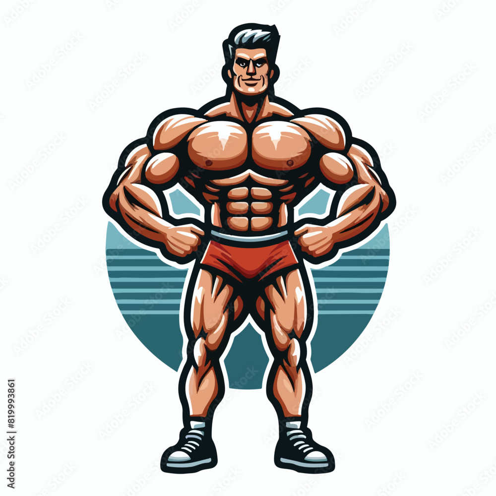 Fitness Bodybuilder vector design man Fitness Bodybuilder vector design man