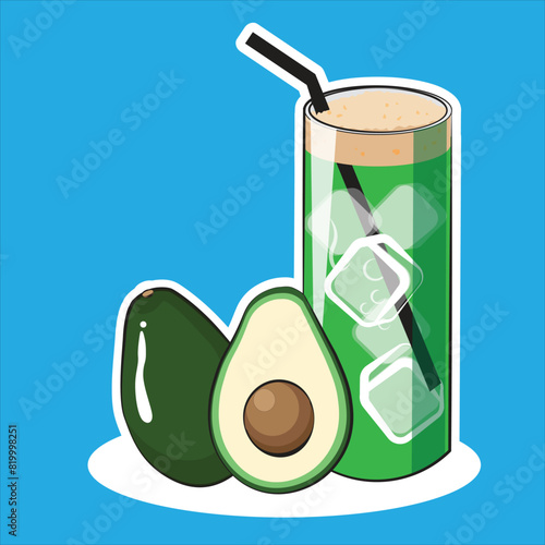 avocado smoothie.eps