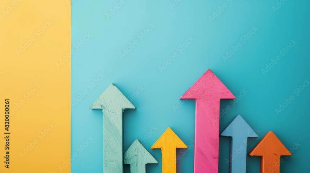 Arrows moving in an upward direction symbolize growth and achievement. Arrows moving in an upward direction symbolize growth and achievement.