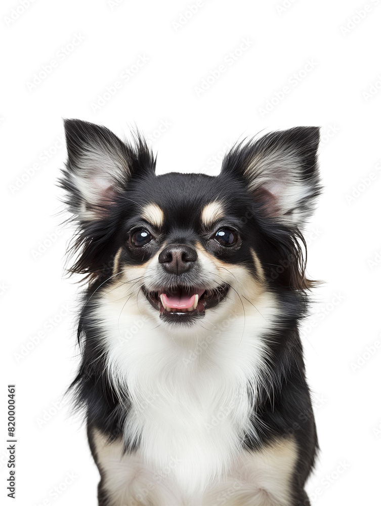 Black chihuahua dog half body on transparent Black chihuahua dog half body on transparent
