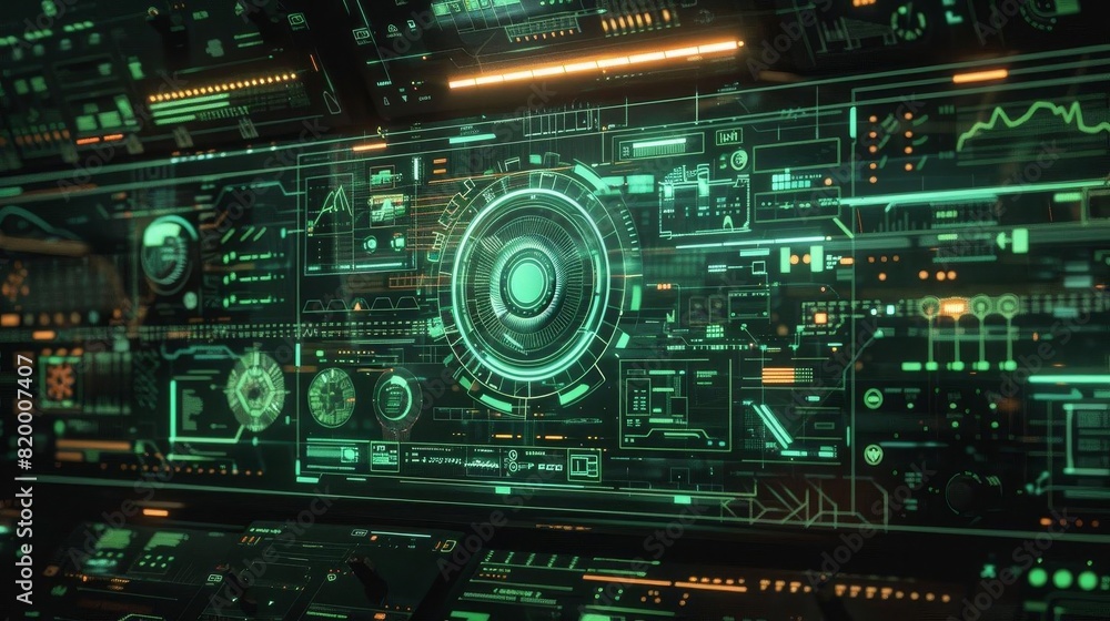 Abstract tech interface Abstract tech interface