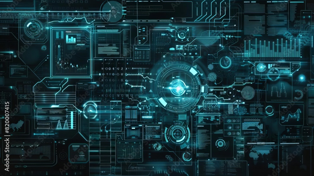 Abstract tech interface Abstract tech interface