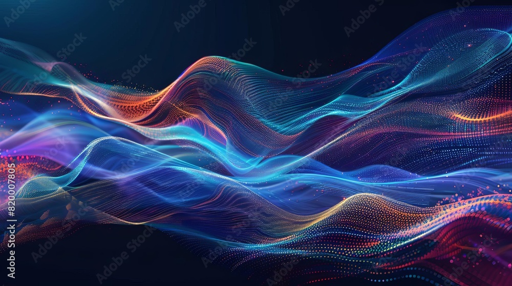 Abstract tech waves