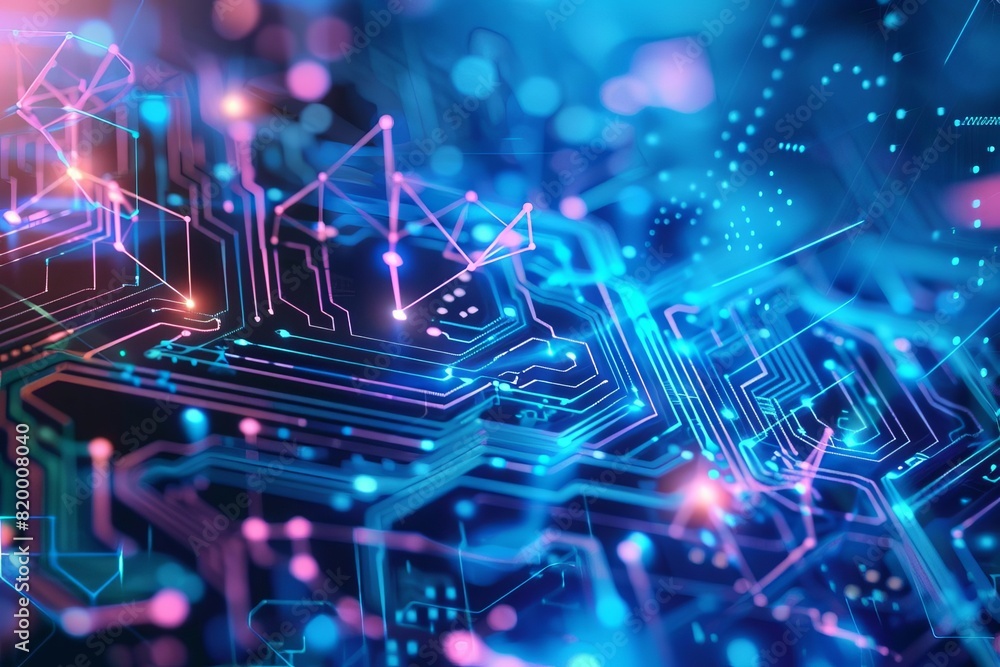 Obraz premium Abstract technology connections