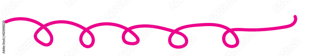 Squiggle line design element. vector file illustration