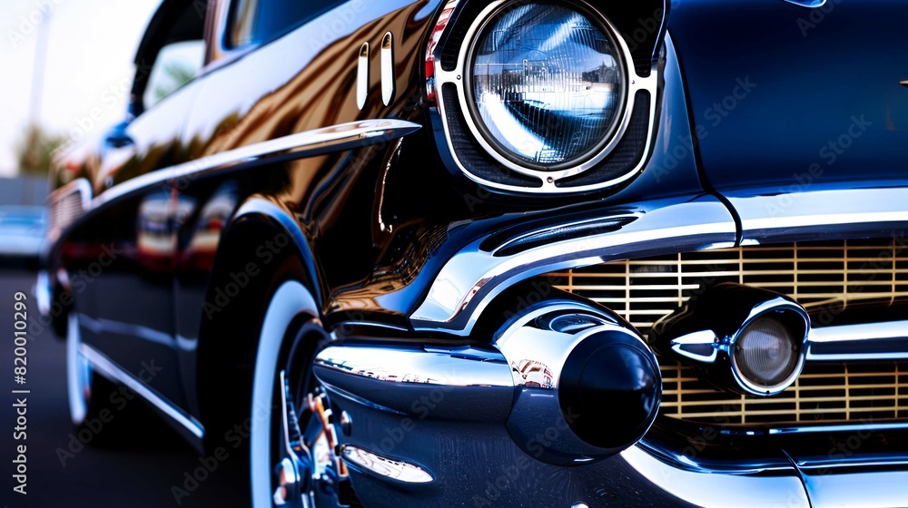 Fototapeta premium close up photograph of lamp sport car