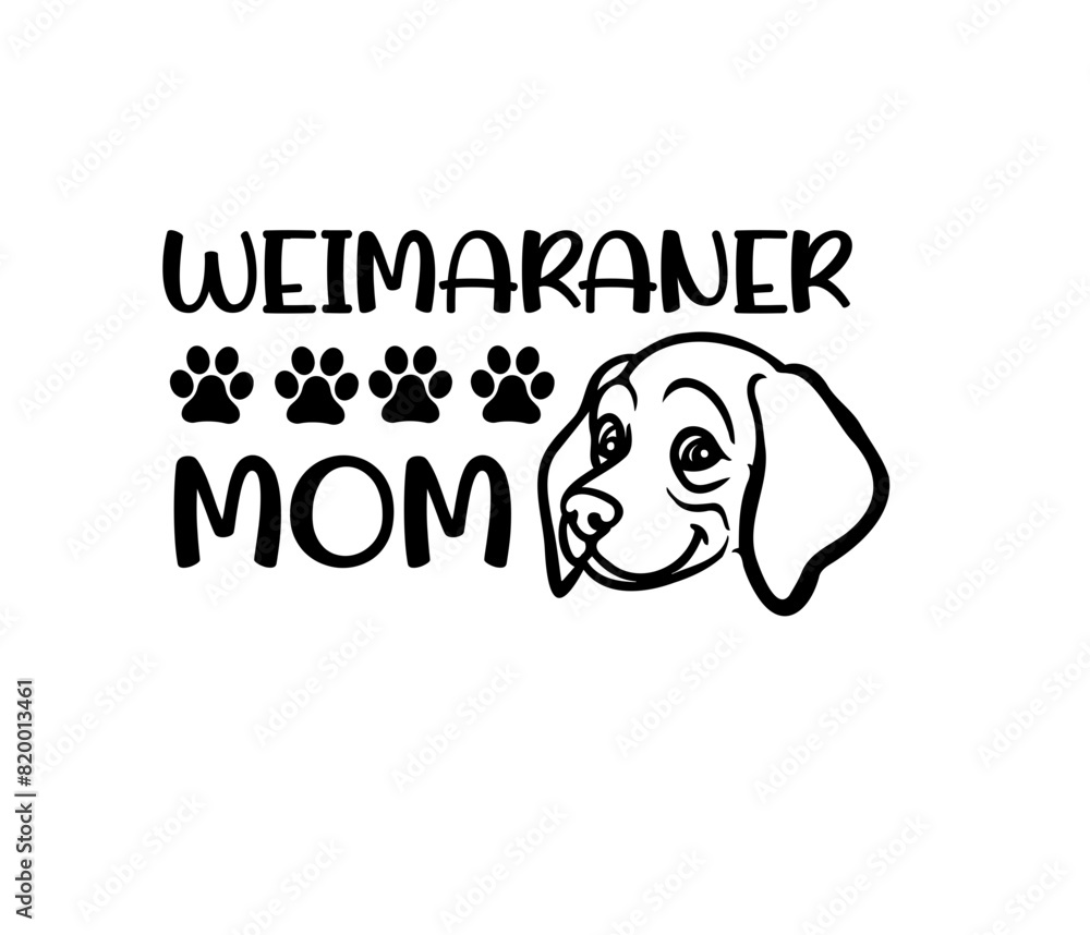 weimaraner dog vector graphic SVG 