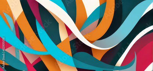 Wallpaper Mural abstract colorful background with stripes Torontodigital.ca