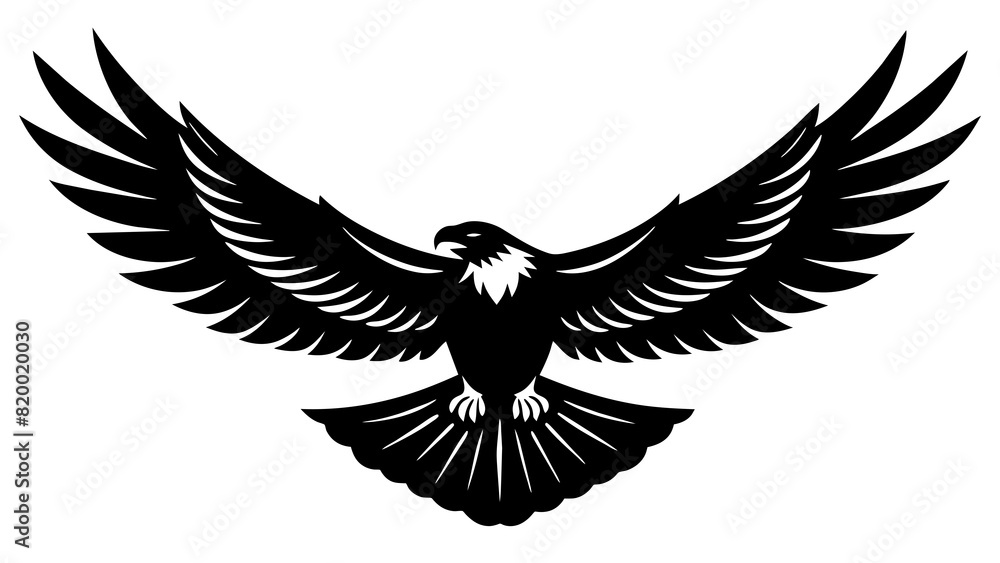 Obraz premium Eagle flying and svg file
