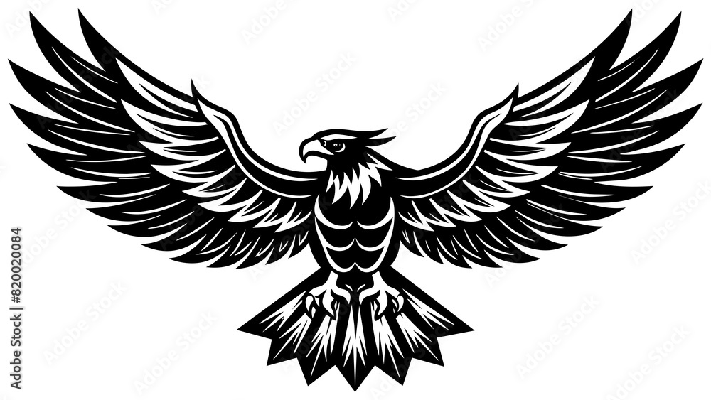 Obraz premium Eagle flying and svg file