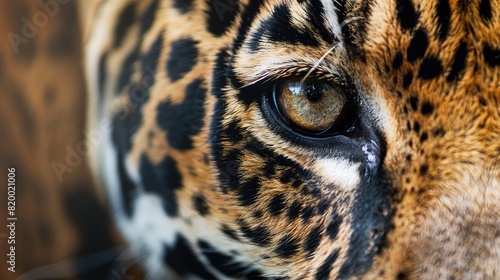 Intense Gaze  Close-up of a Jaguar s Eye