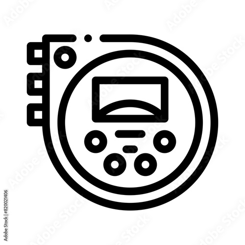 discman line icon