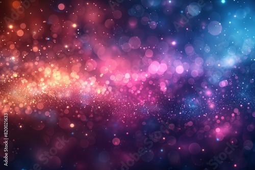 A galaxy full of stars, resembling a nebula, in a purple atmospheric phenomenon © Vladimir