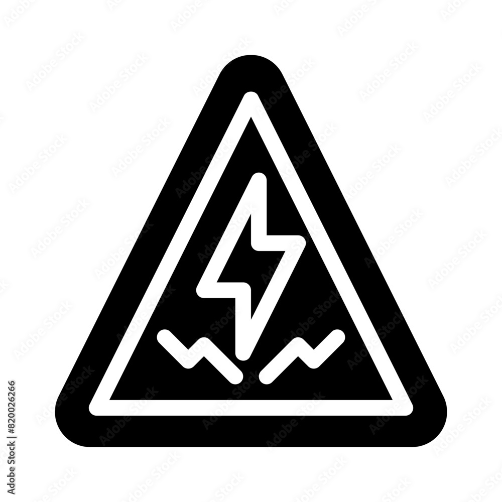 electricity glyph icon electricity glyph icon