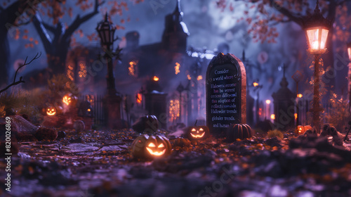 Halloween pumpkin in the dark, Halloween pumpkin in the night, Halloween pumpkin with lantern, photo