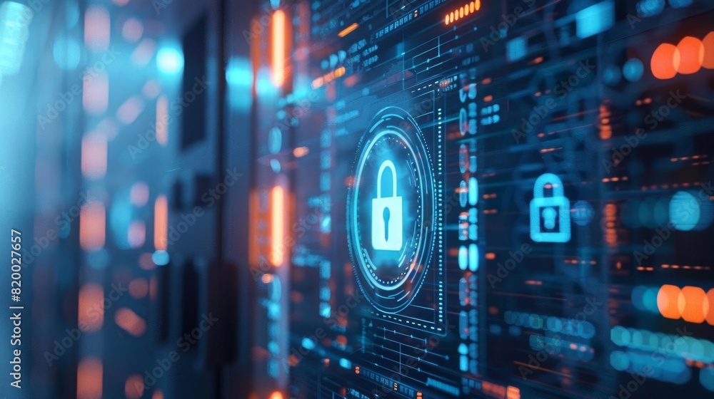 Photo of a digital key and password interface on an electronic mainboard with AI text, symbolizing AIdriven security systems Photo of a digital key and password interface on an electronic mainboard with AI text, symbolizing AIdriven security systems