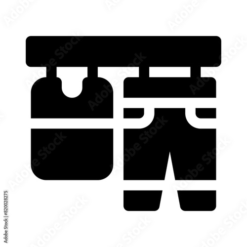 clothesline glyph icon