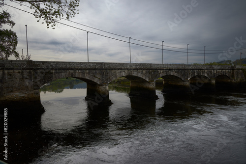 Ponteceso. Bridge over the Anllóns river as it passes through Ponteceso, before its mouth into the Atlantic