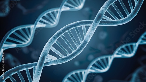 Futuristic DNA Science Abstract Helix Background for Medical and Technological Concepts