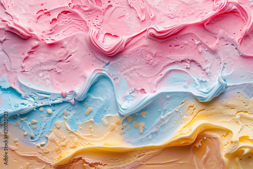 Close up colorful icecream background