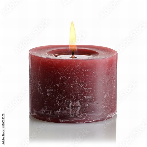 Digital artwork of votive candle , isolated on white background , high quality, high resolution photo