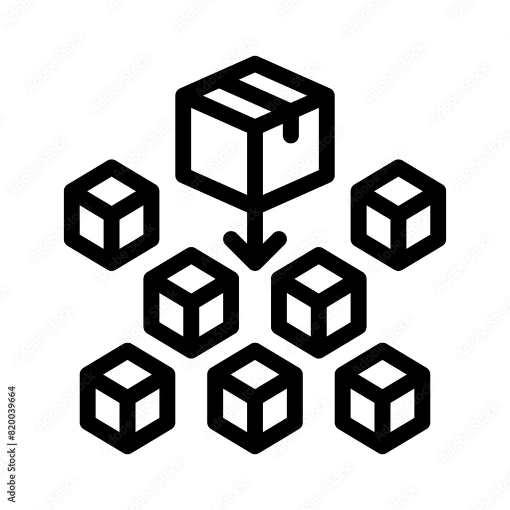 modules line icon modules line icon