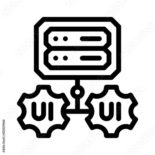 operative system line icon