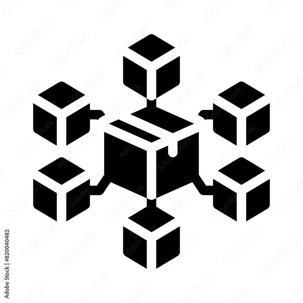 cubes glyph icon cubes glyph icon