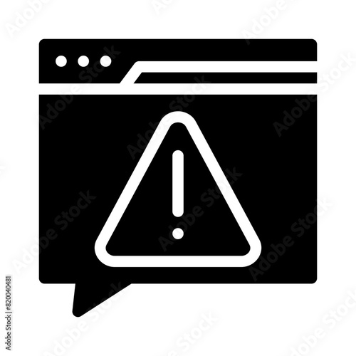 error glyph icon