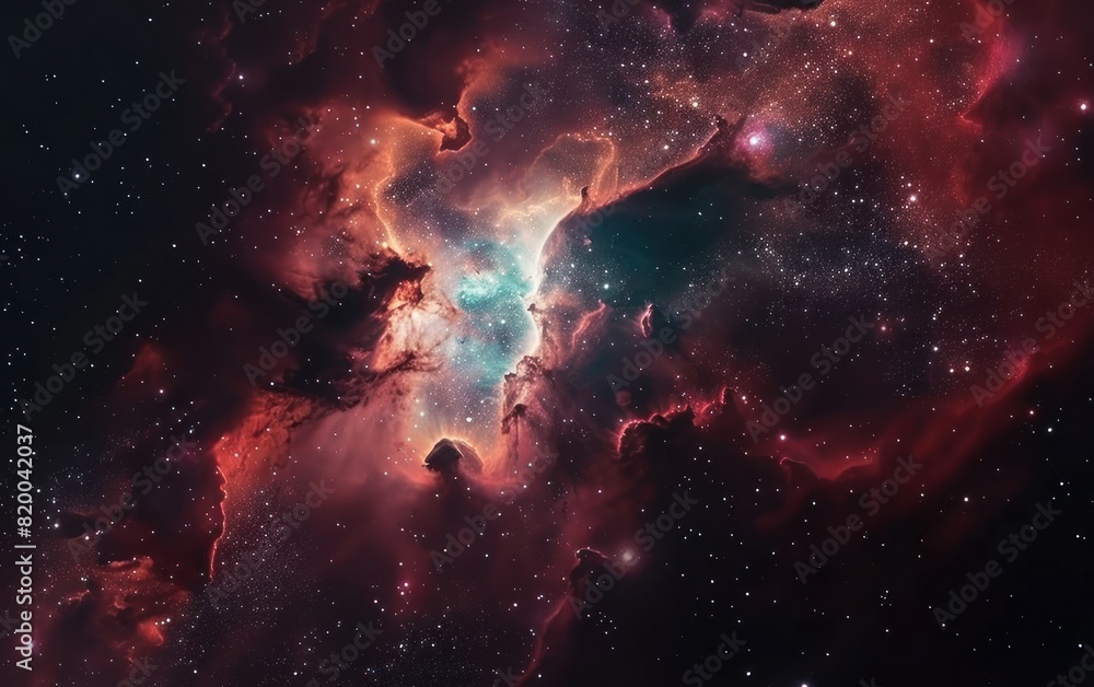 Majestic Nebula in Space