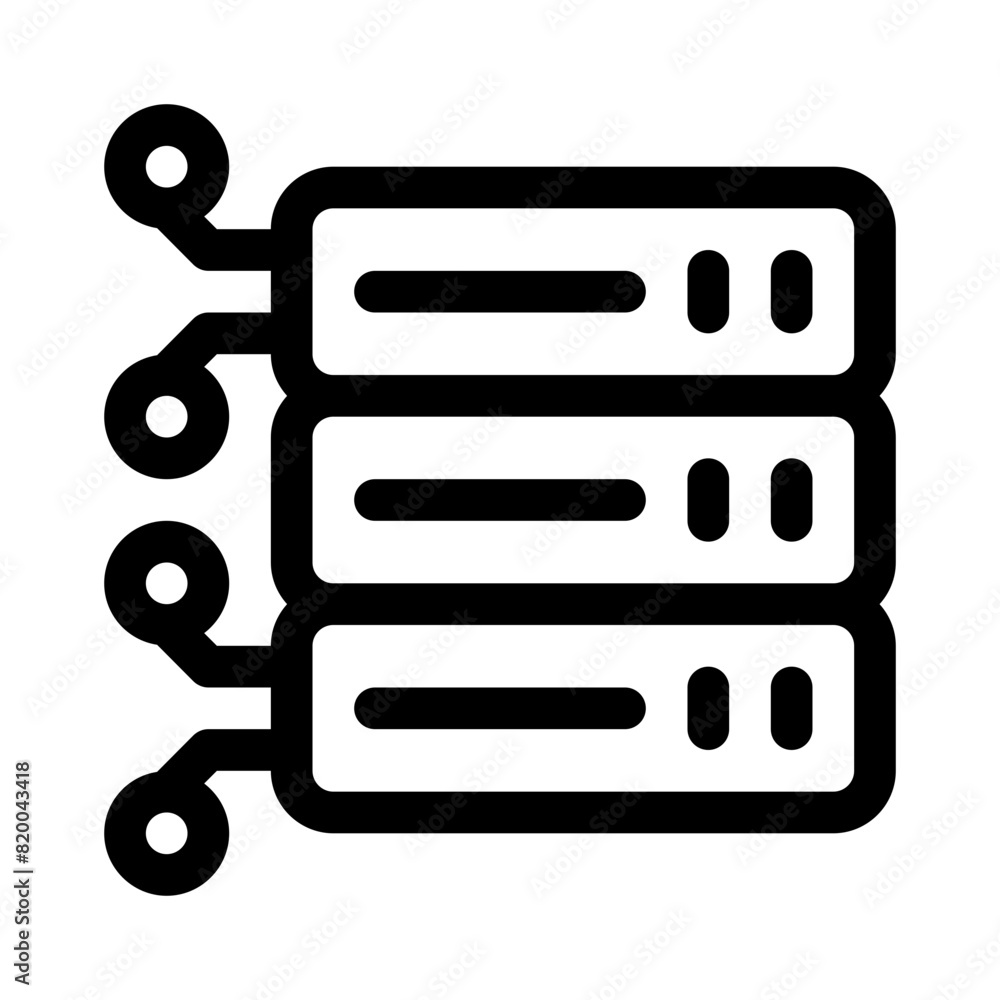 network server line icon network server line icon