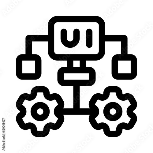 operative system line icon