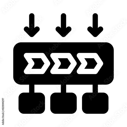 communication tool glyph icon