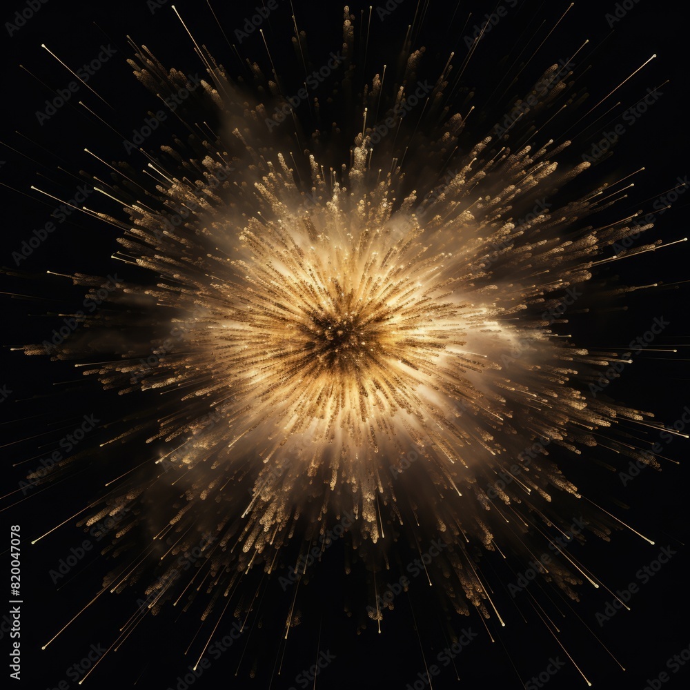 Fototapeta premium Colorful fireworks in the night sky.
