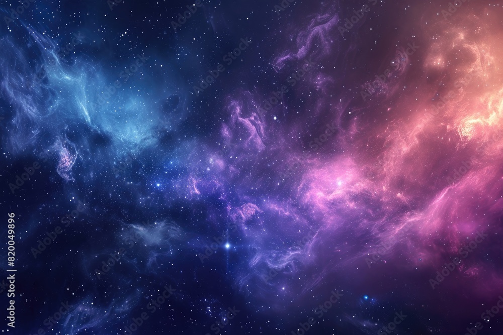 Amazing cosmic scene with vibrant colors