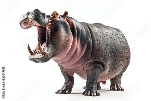 Majestic Hippopotamus Roaring